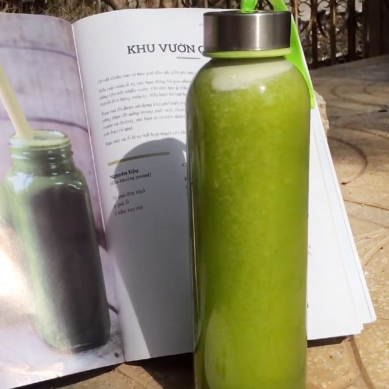 Step 3 Finished product Pennywort pineapple guava juice