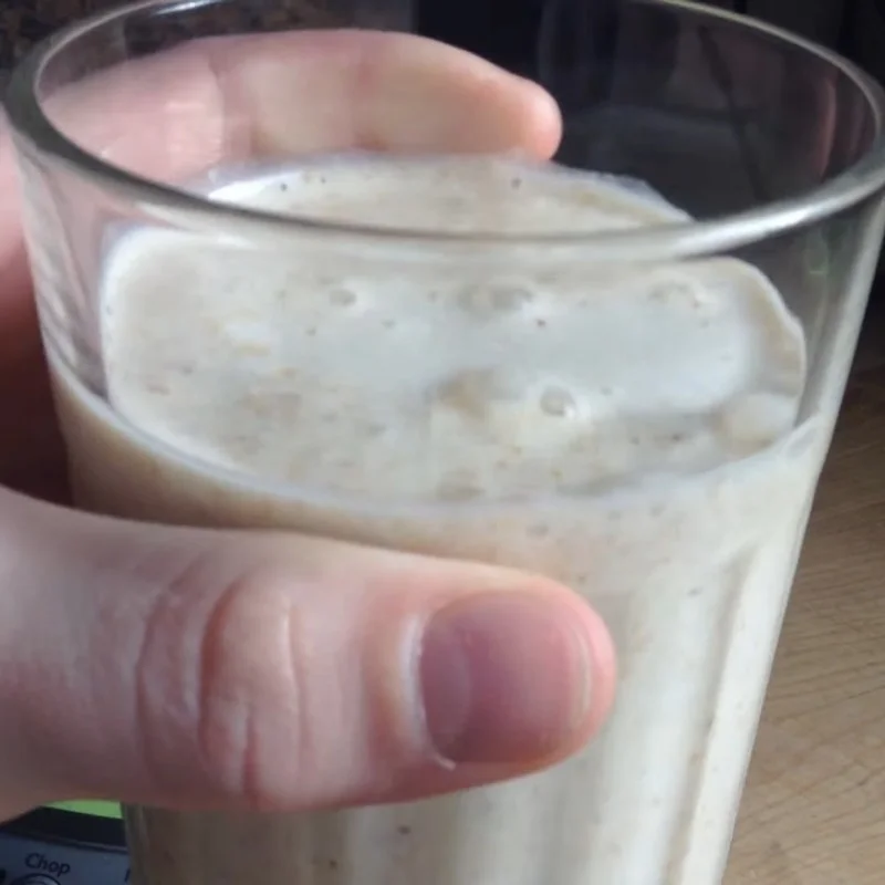 Step 3 Final Product Banana Walnut Cereal Smoothie