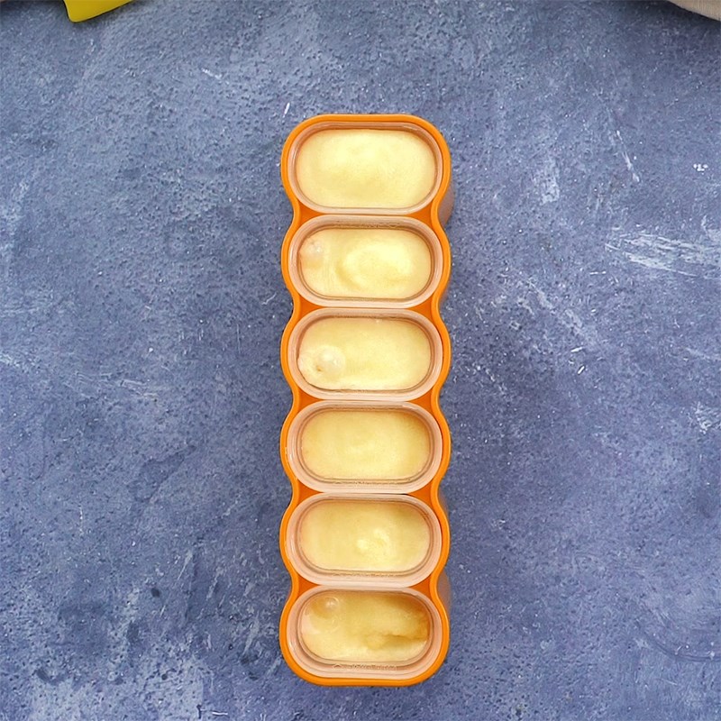 Step 4 Pour into Molds and Freeze Pineapple Ice Cream Stick