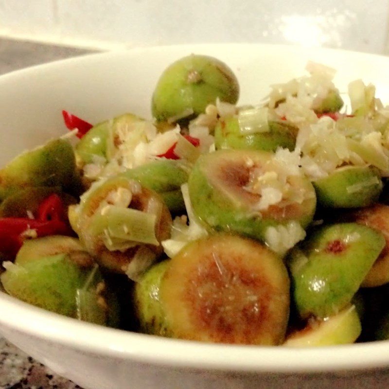 How to make crispy and delicious pickled jujube with lemongrass and chili, easy to make at home 13 Step 5 Final product Pickled fig with lemongrass and chili