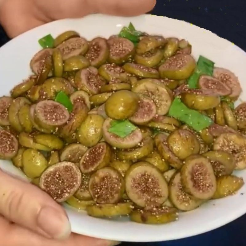 Step 4 Final Product Garlic sautéed fig