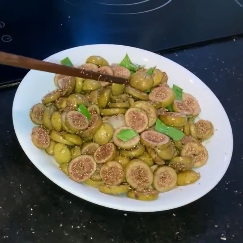 Step 4 Final Product Garlic sautéed fig