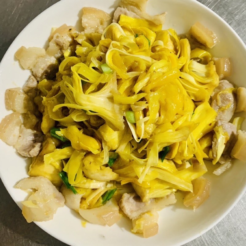 Step 3 Finished product Stir-fried jackfruit fiber with pork