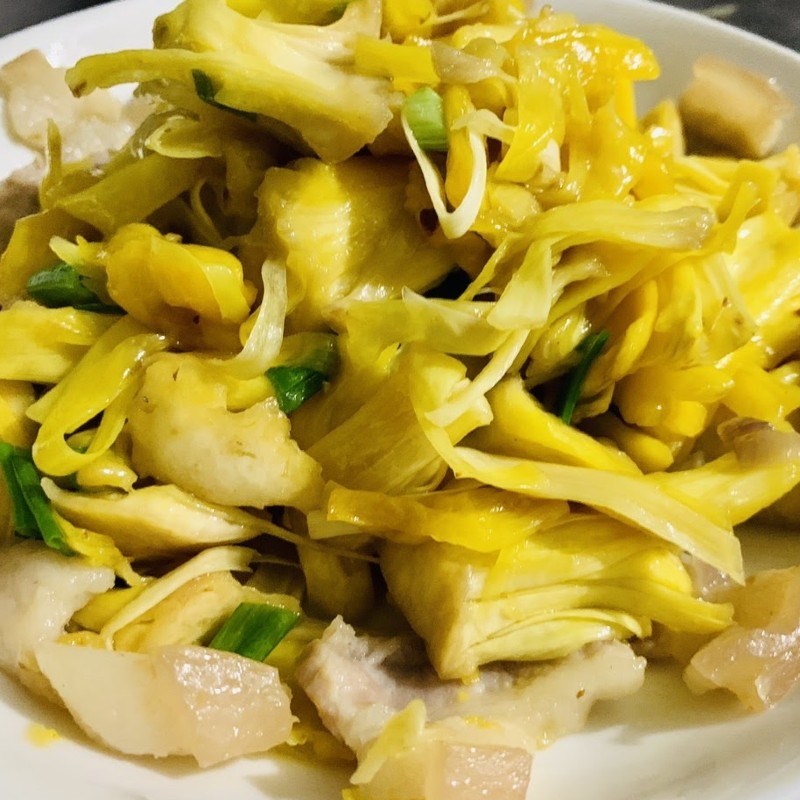 Step 3 Finished product Stir-fried jackfruit fiber with pork