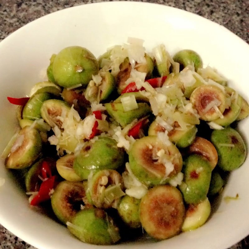 How to make crispy and delicious pickled jujube with lemongrass and chili, easy to make at home 12 Step 5 Final product Pickled fig with lemongrass and chili