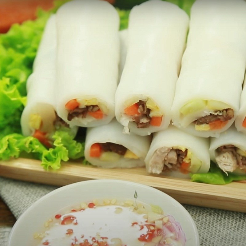 Step 5 Finished Product Mixed Rice Paper Rolls