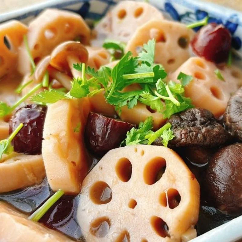 Step 4 Final Product Lotus Root and Red Dates Soup