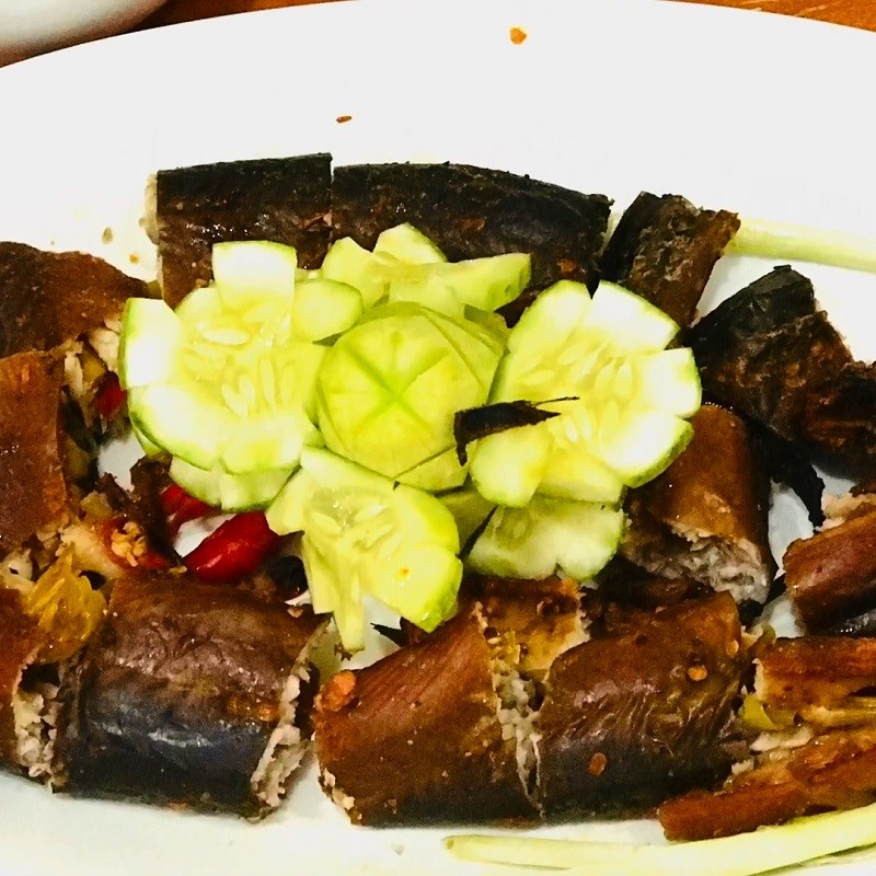 Step 6 Final product Grilled eel with salt and chili
