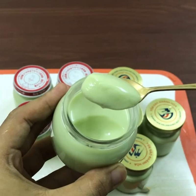 Step 4 Final product Matcha yogurt
