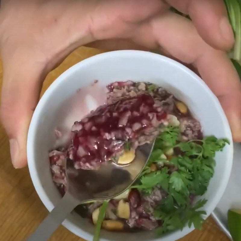 Step 4 Final Product Duck Blood Pudding