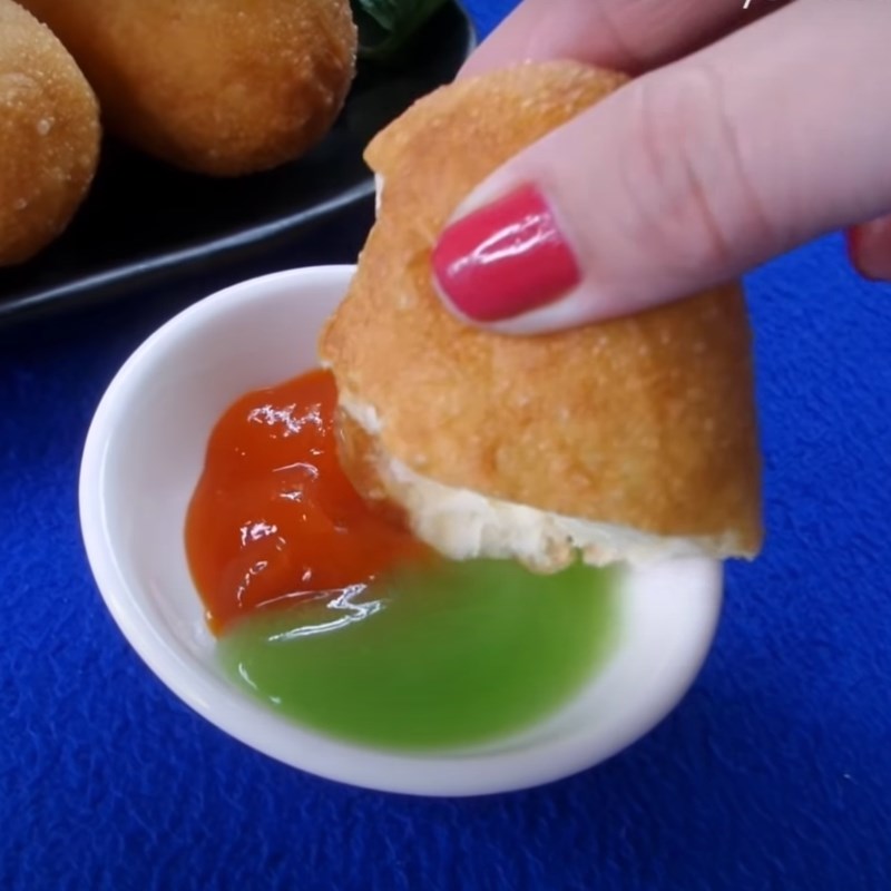 Step 7 Finished product Cheese-stuffed crispy fried shrimp