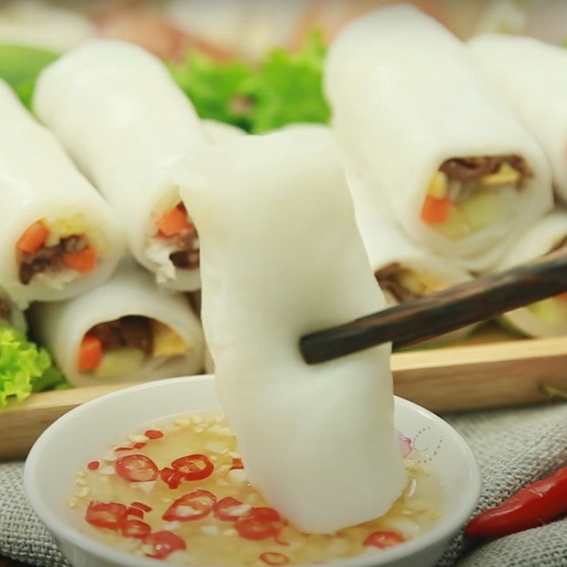 Step 5 Finished Product Mixed Rice Paper Rolls