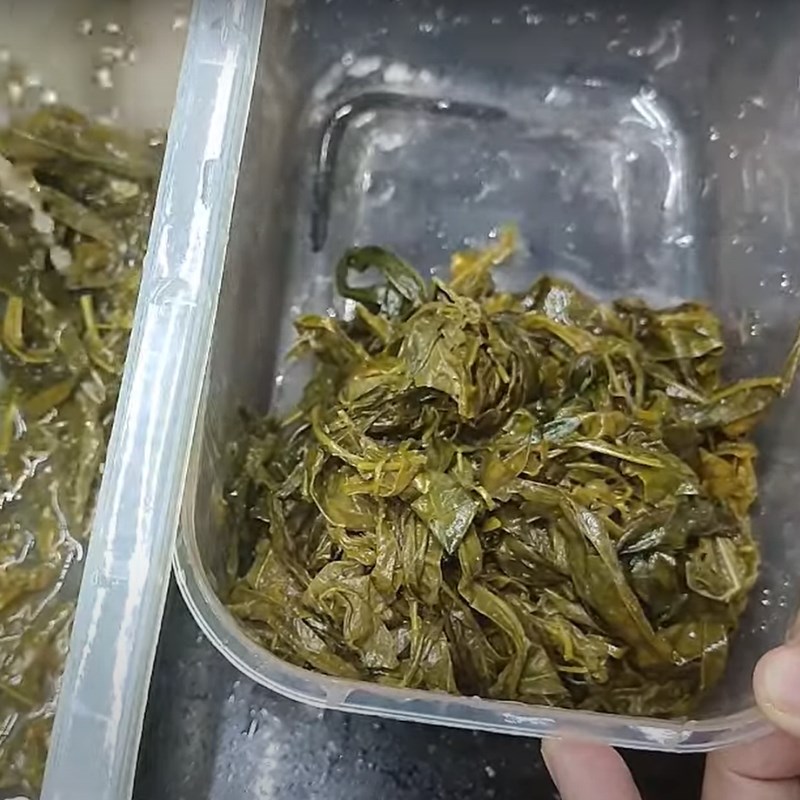 Step 4 Final Product Pickled Cassava Leaves
