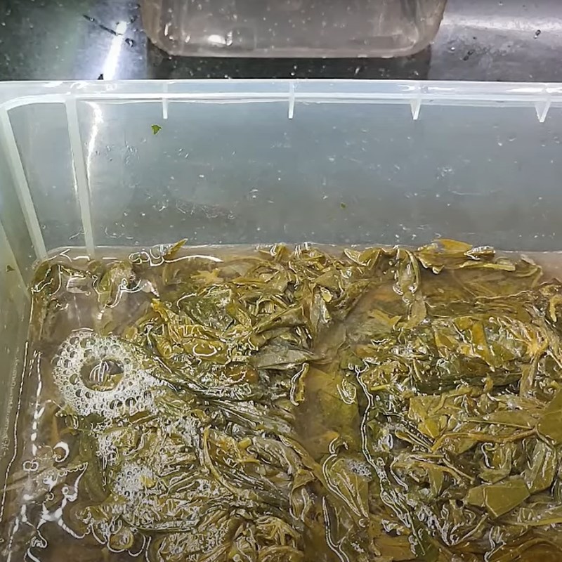 Step 4 Final Product Pickled Cassava Leaves