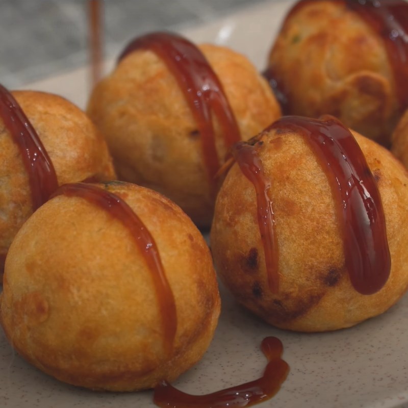 Step 5 Finished Product Takoyaki octopus balls