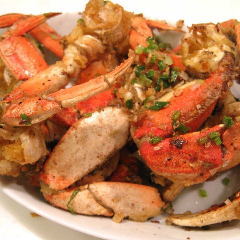 Step 3 Final product Salted chili roasted crab claws