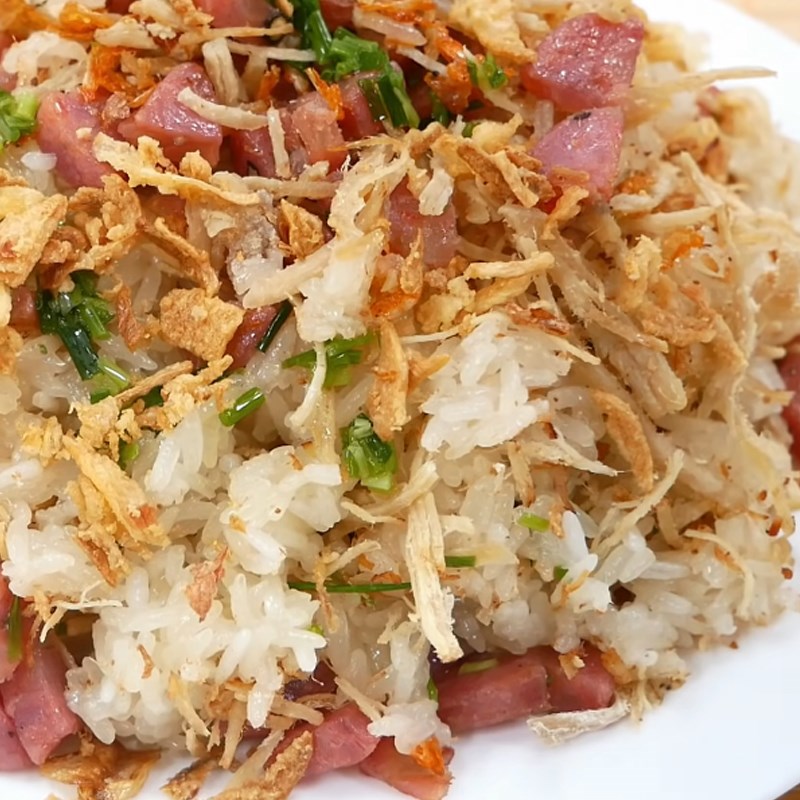 Step 5 Final Product Savory Sticky Rice using Pressure Cooker