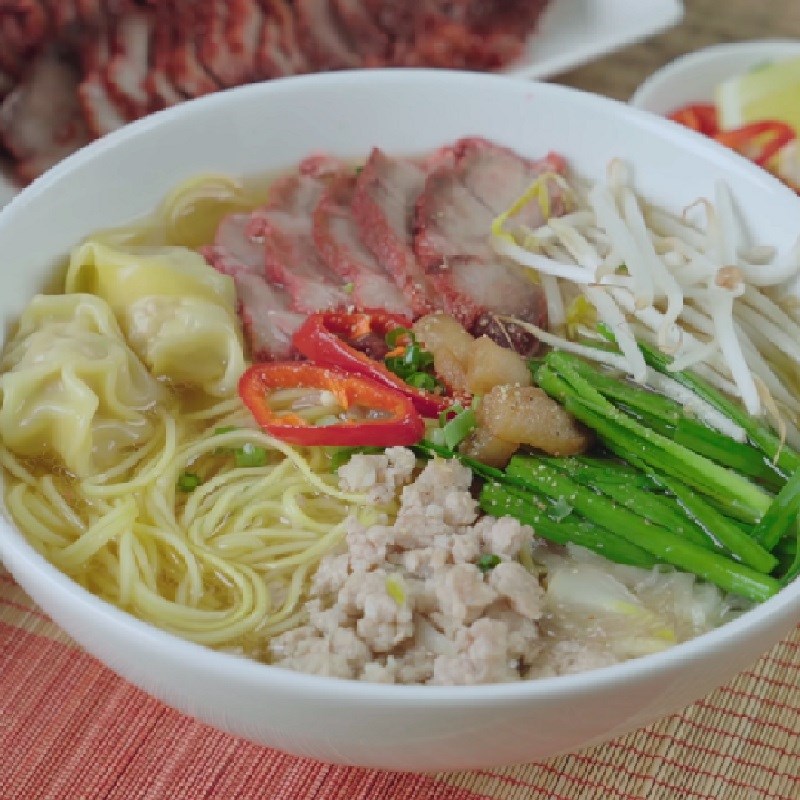 Step 8 Final product of Hu Tieu noodles