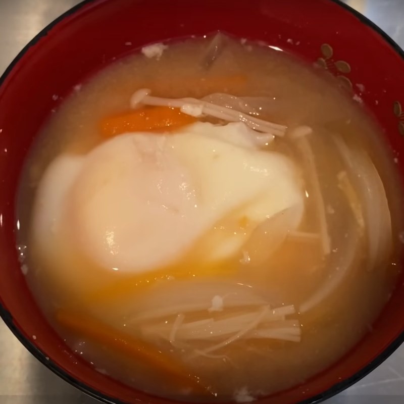 Step 3 Final Product Miso egg soup