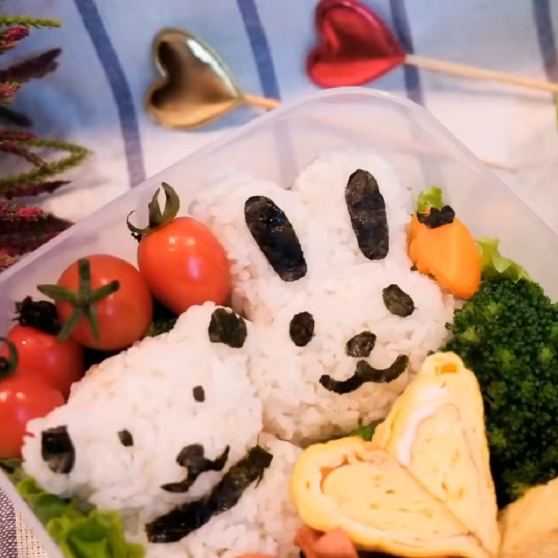 Step 6 Final Product Panda bento rice