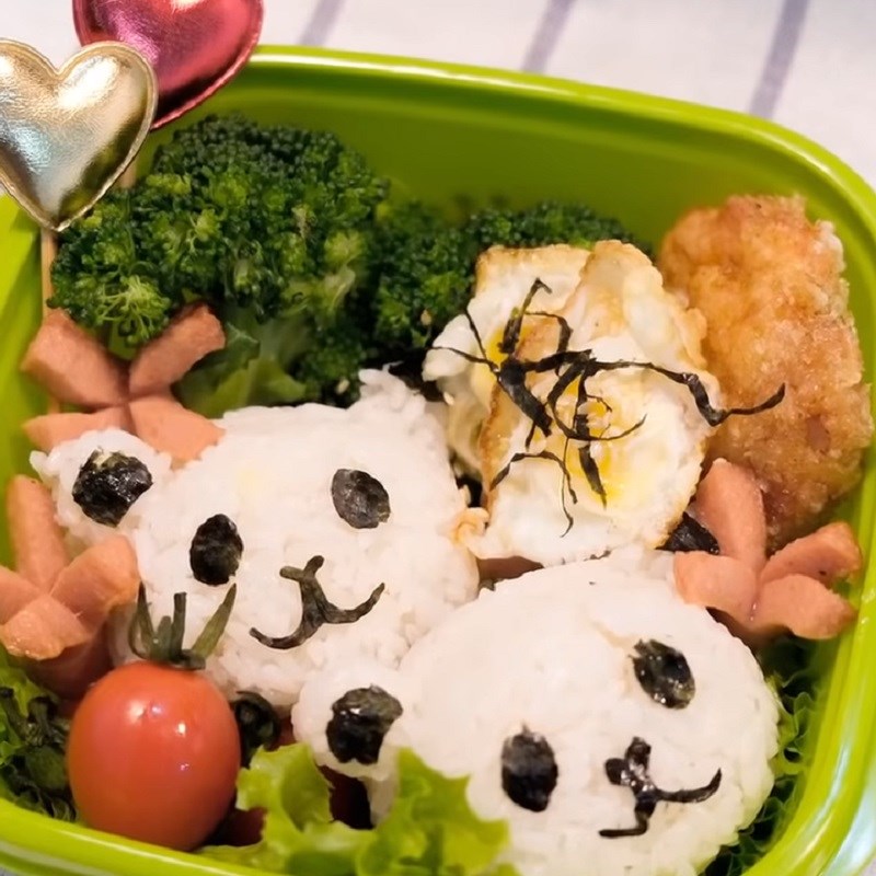 Step 6 Final Product Panda bento rice