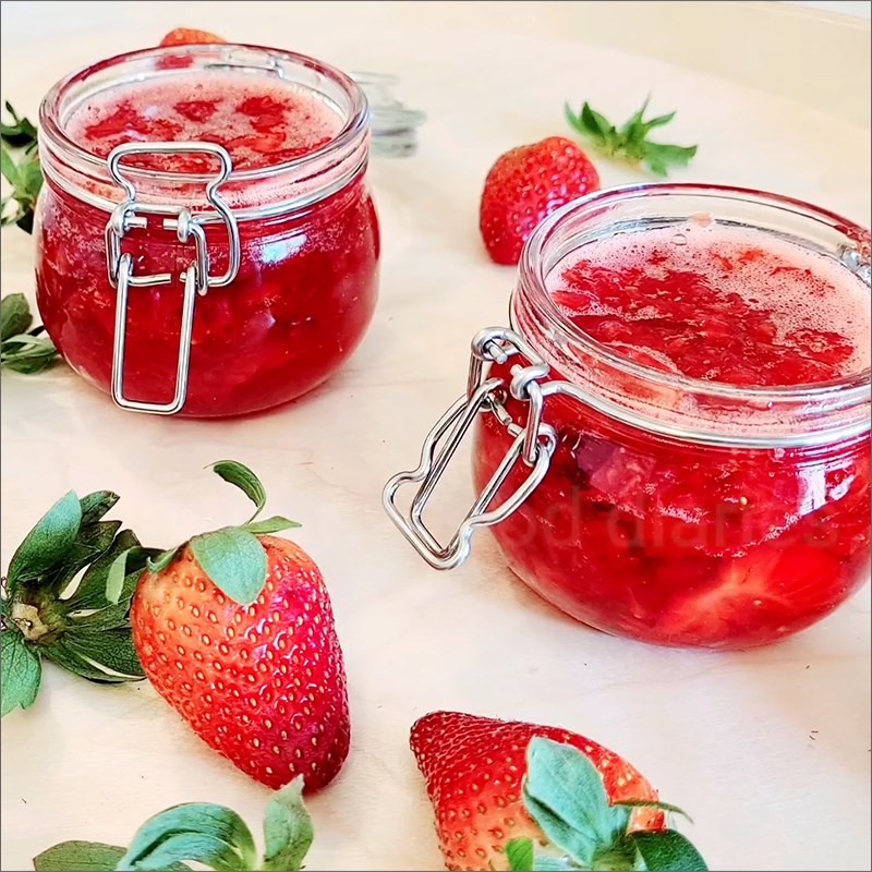 Step 3 Final product Strawberry syrup