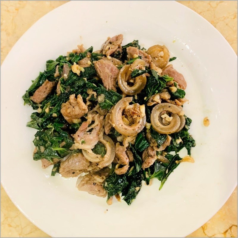 Step 4 Final Product Stir-fried goat meat with betel leaves (Recipe shared by users)