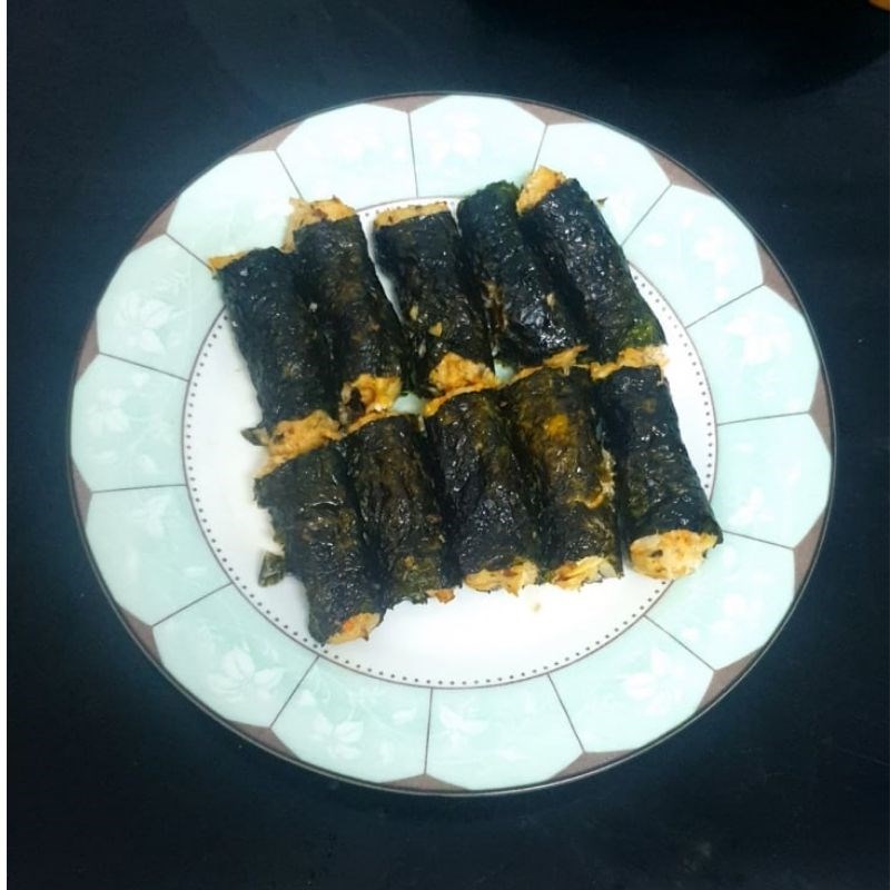 Step 5 Final Product Seaweed rolled chicken