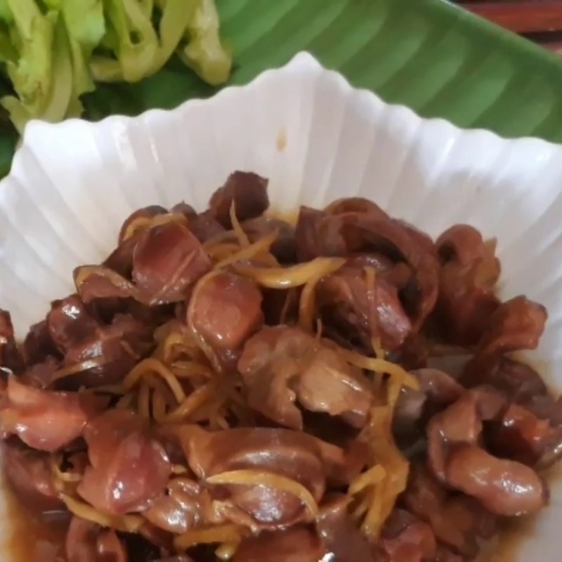 Step 4 Final Product Gizzard Stewed with Ginger
