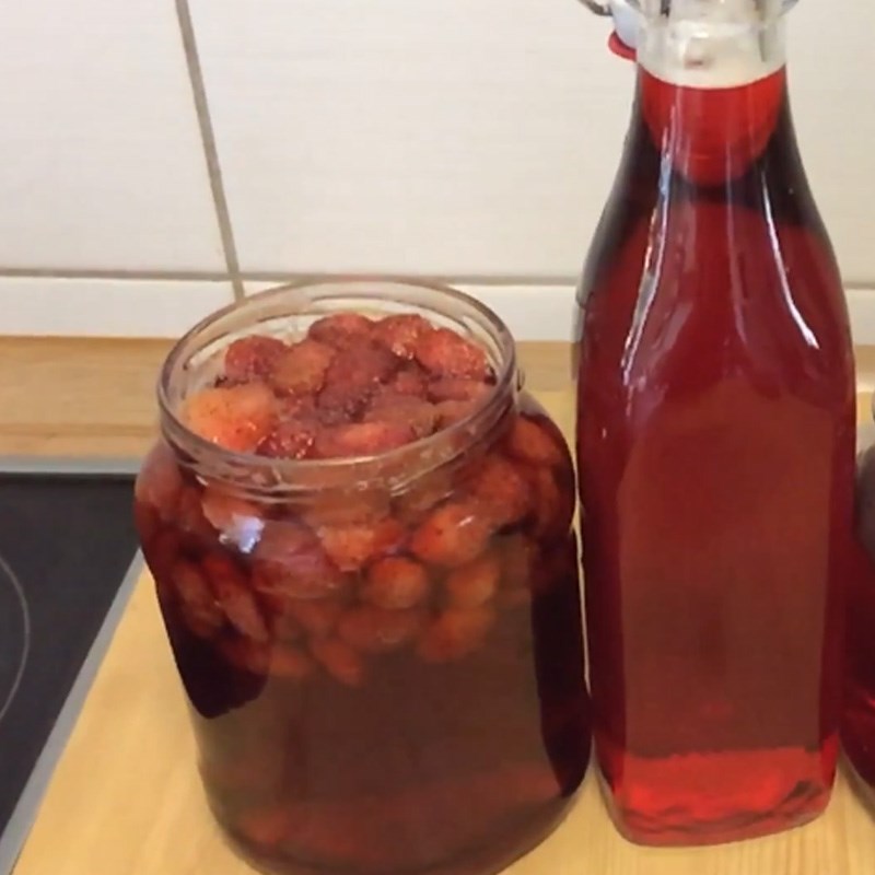 Step 4 Final product Strawberry syrup