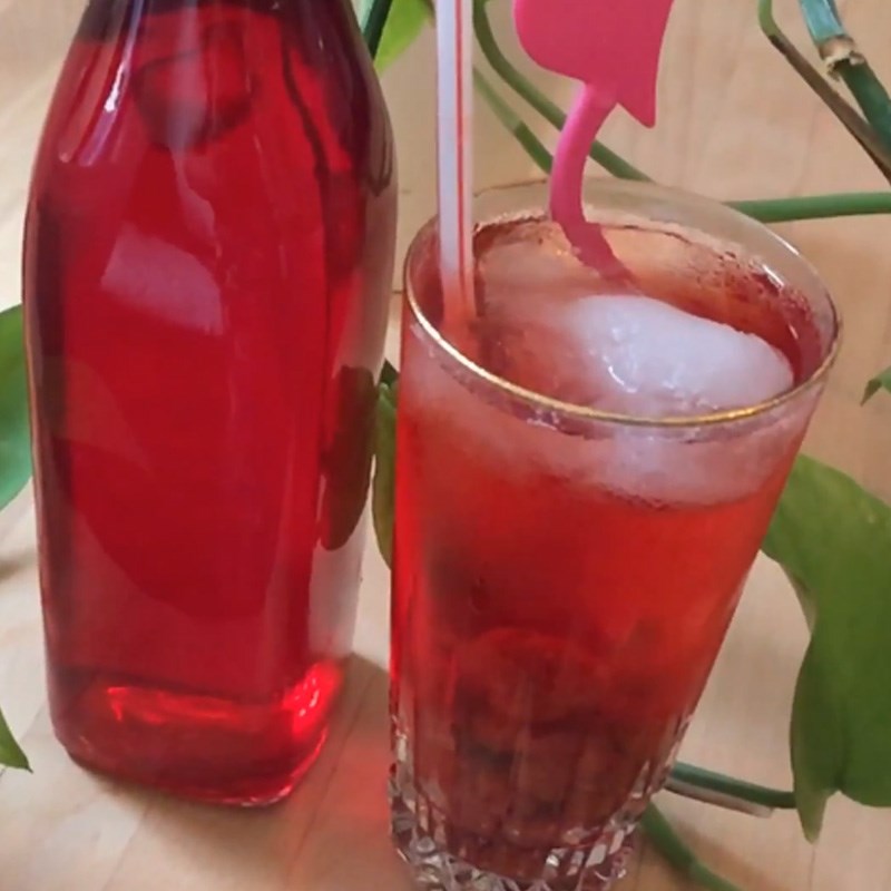 Step 4 Final product Strawberry syrup