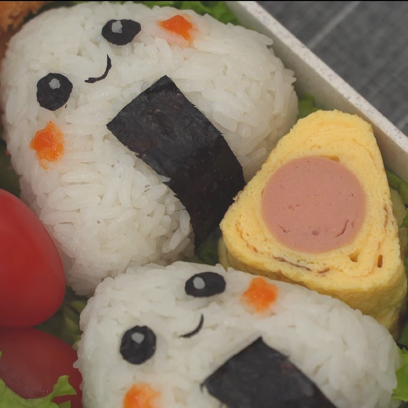 Step 6 Finished product Fried squid bento