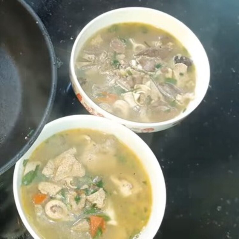 Step 5 Final Product Pig Intestine Soup