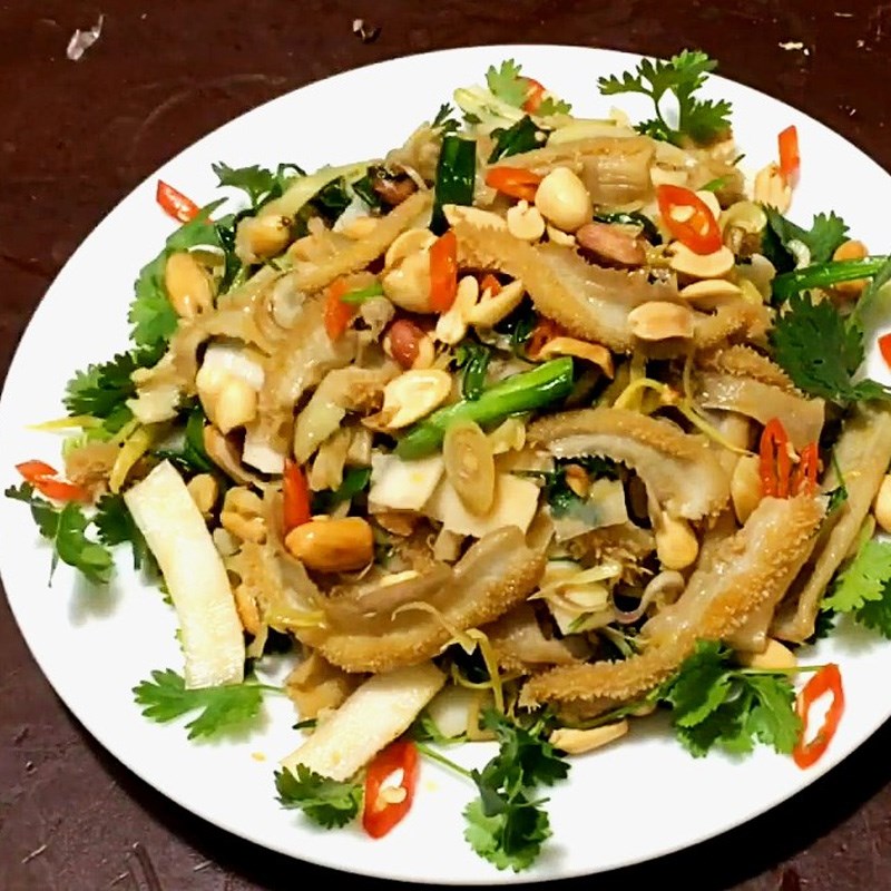 Step 6 Final product Stir-fried beef tripe