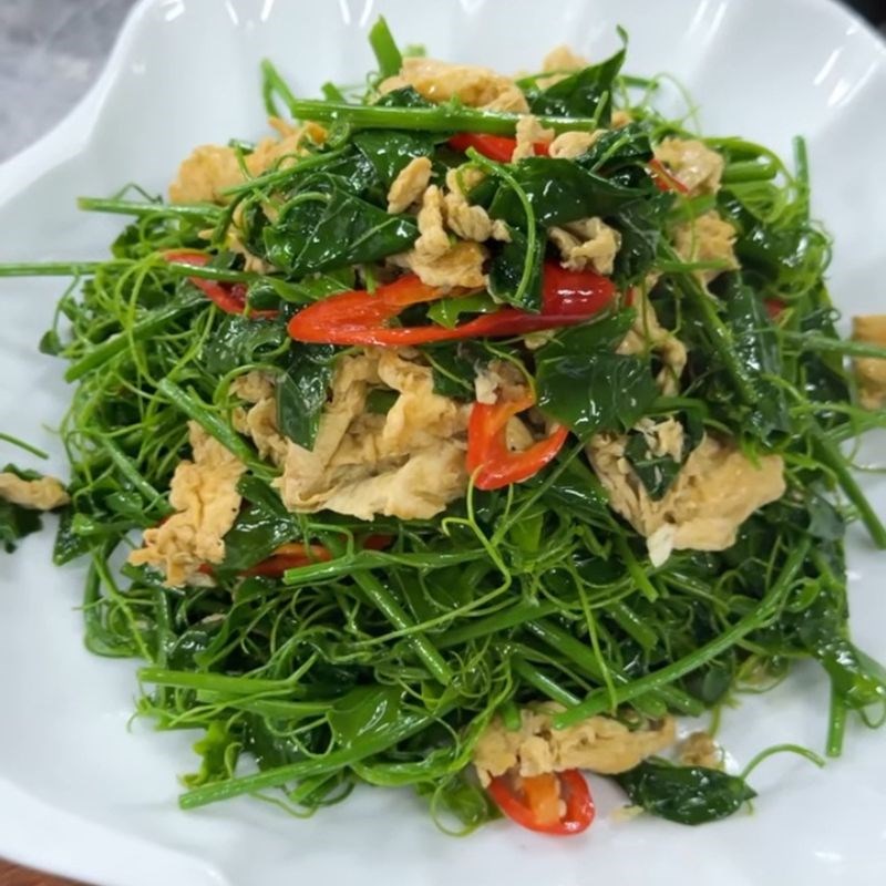 Step 4 Final product Bò khai stir-fried with eggs