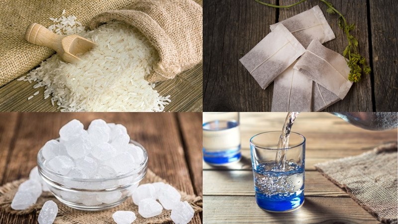 Ingredients for roasted rice tea