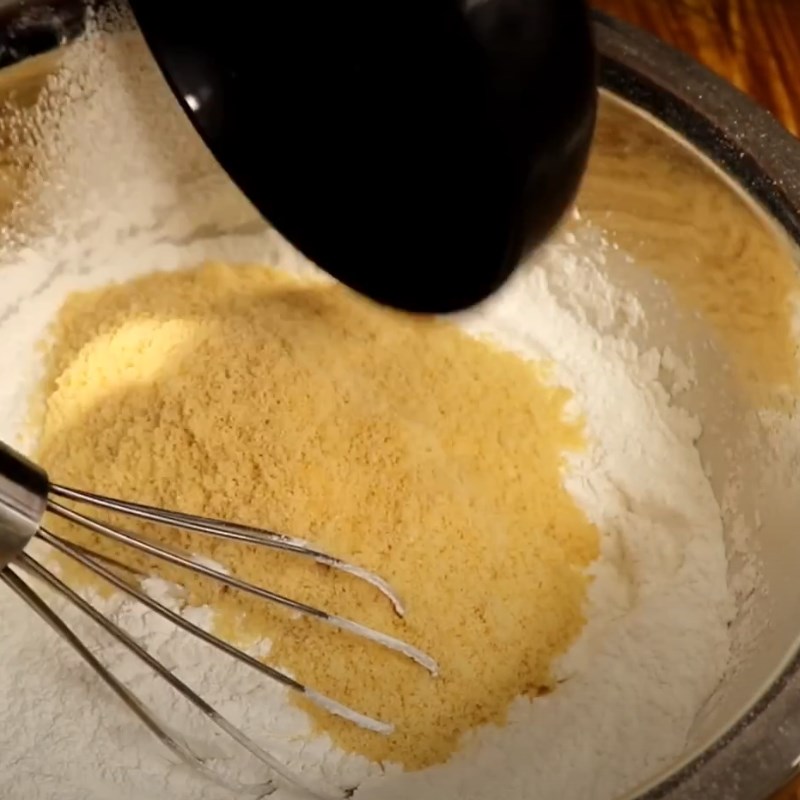 Step 2 Mixing the dough for Bánh bò bông