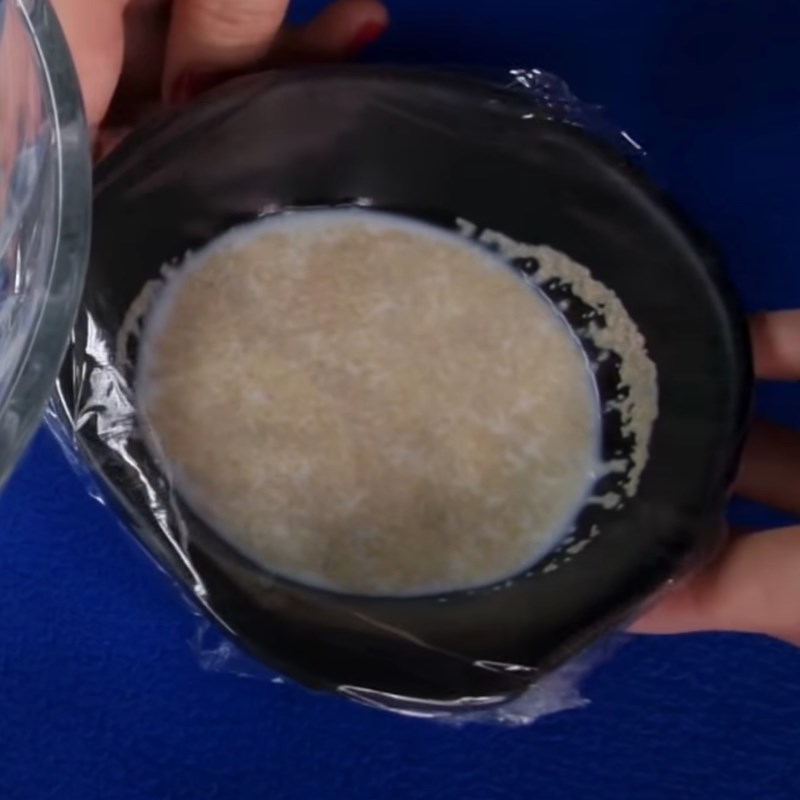 Step 2 Mixing dough for Fried Cheese-Stuffed Shrimp