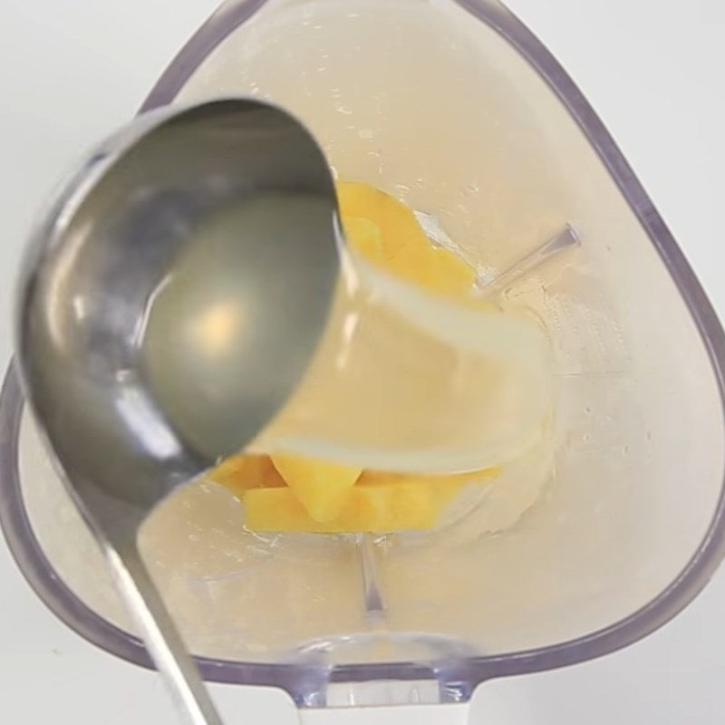 Step 2 Mixing the dough for golden sweet potato pearls