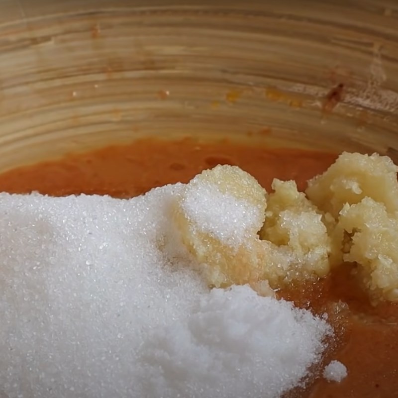 Step 2 Mixing the dough for fermented tofu cake