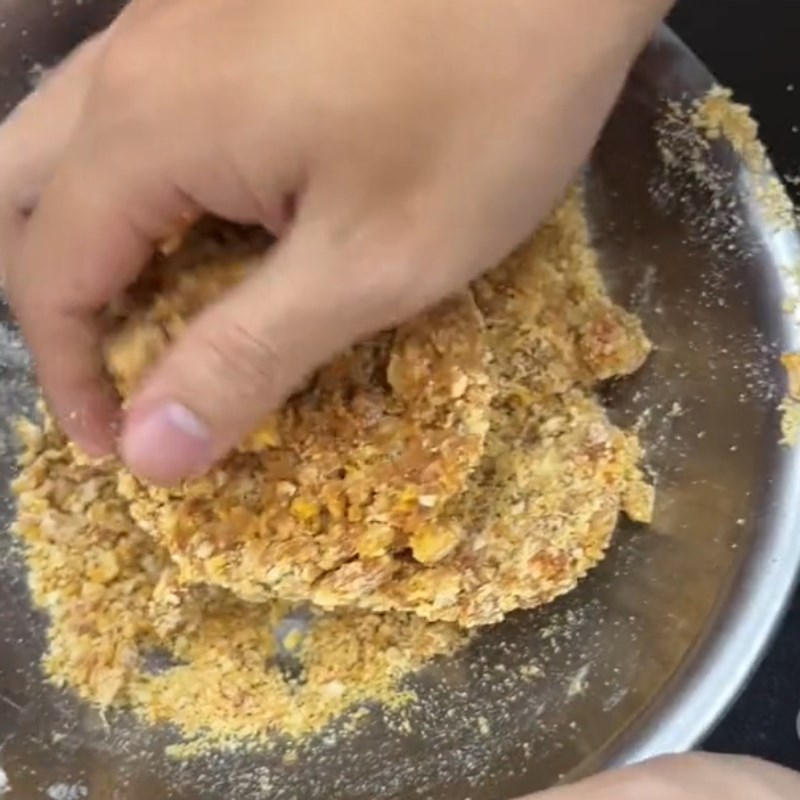 Step 2 Mixing the dough for fermented tofu cake from mooncake