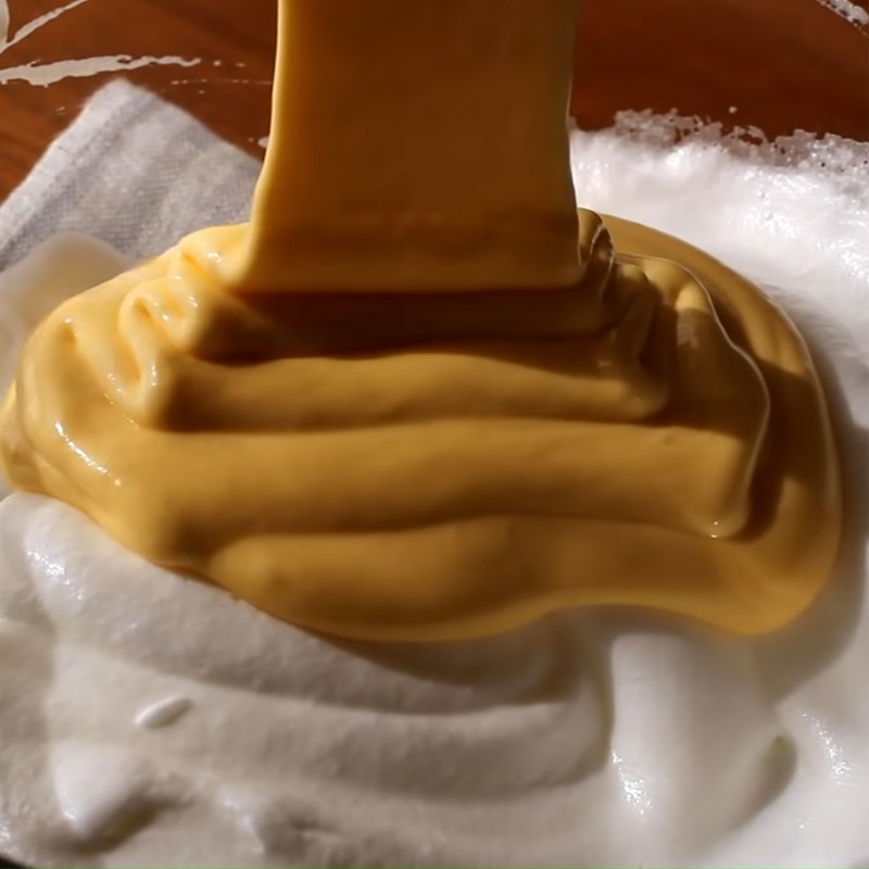 Step 3 Mixing the cake batter Chiffon roll cake