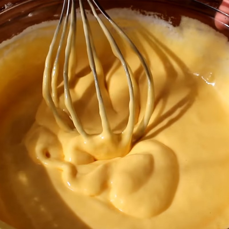 Step 3 Mixing the cake batter Chiffon roll cake