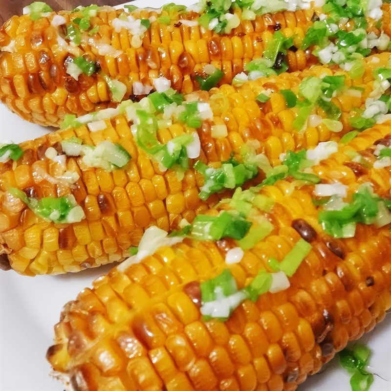 Step 4 The final product Corn roasted with scallion oil