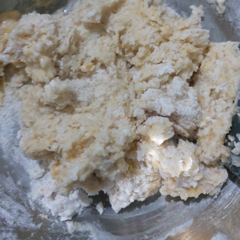 Step 4 Mix and knead the dough for Custard bread