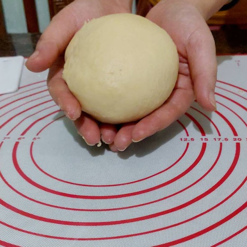 Step 4 Mix and knead the dough for Custard bread