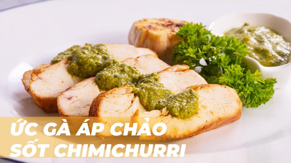 2 ways to make pan-seared chicken breast with delicious chimichurri and creamy béchamel sauce 2 Pan-seared chicken breast with chimichurri sauce