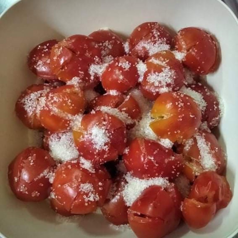 Step 3 Marinating tomatoes Tomato jam