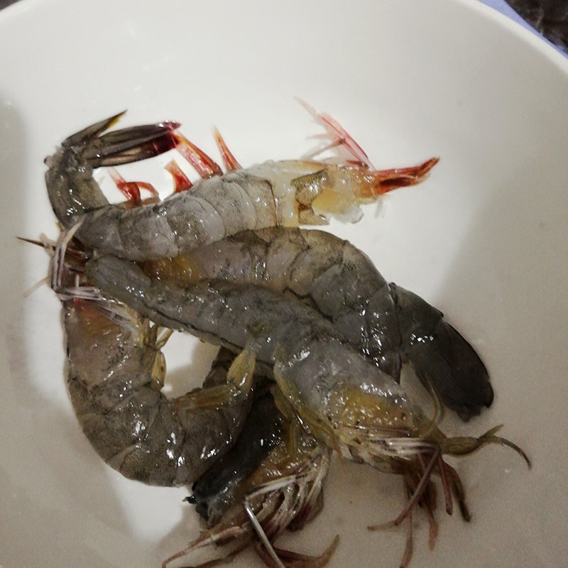 Step 2 Marinate snakehead fish and shrimp Fish noodle soup Kiên Giang