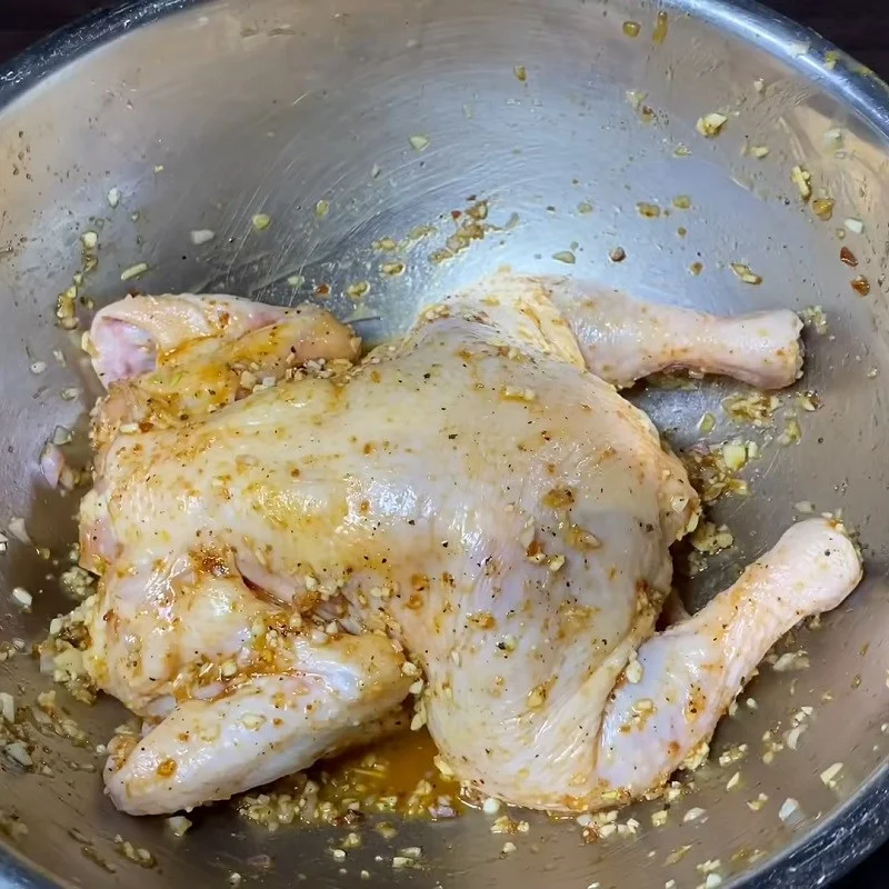 Step 2 Marinate the Chicken Steamed Chicken with Lotus Leaves